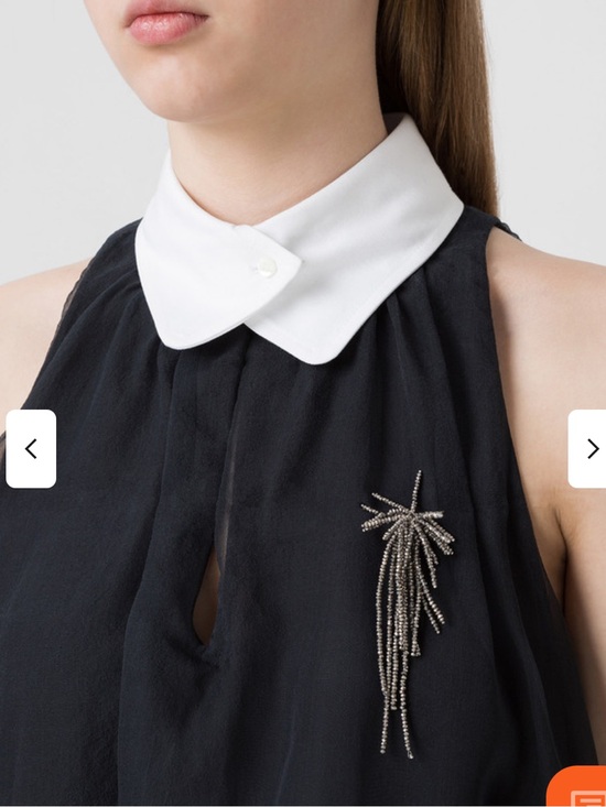 Brunello Cucinelli Tops - Brunello Cucinelli Black and White Silk Tank